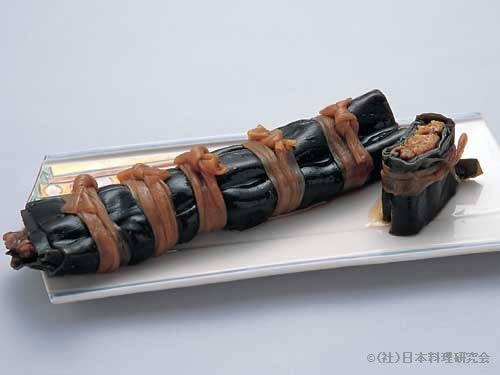 Konbu Maki (Kelp Roll) with Dried Kipper / Conger Eel